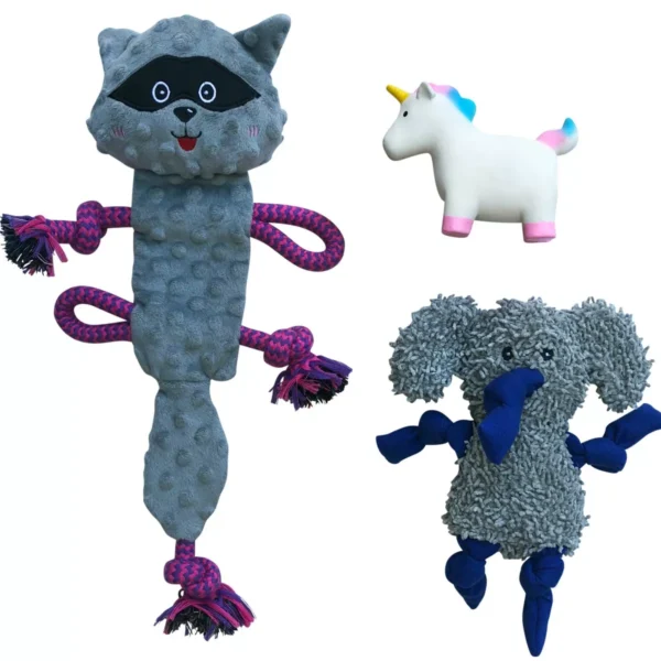 Rocket & Rex Unicorn Plush Toy Set - 3 Pack